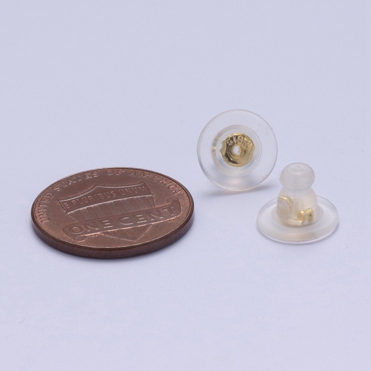 Wholesale Silicone Clutch Earring Backs for Studs with Pad Rubber Earring Stoppers Pierced Safety Backs 10 Pairs k-231