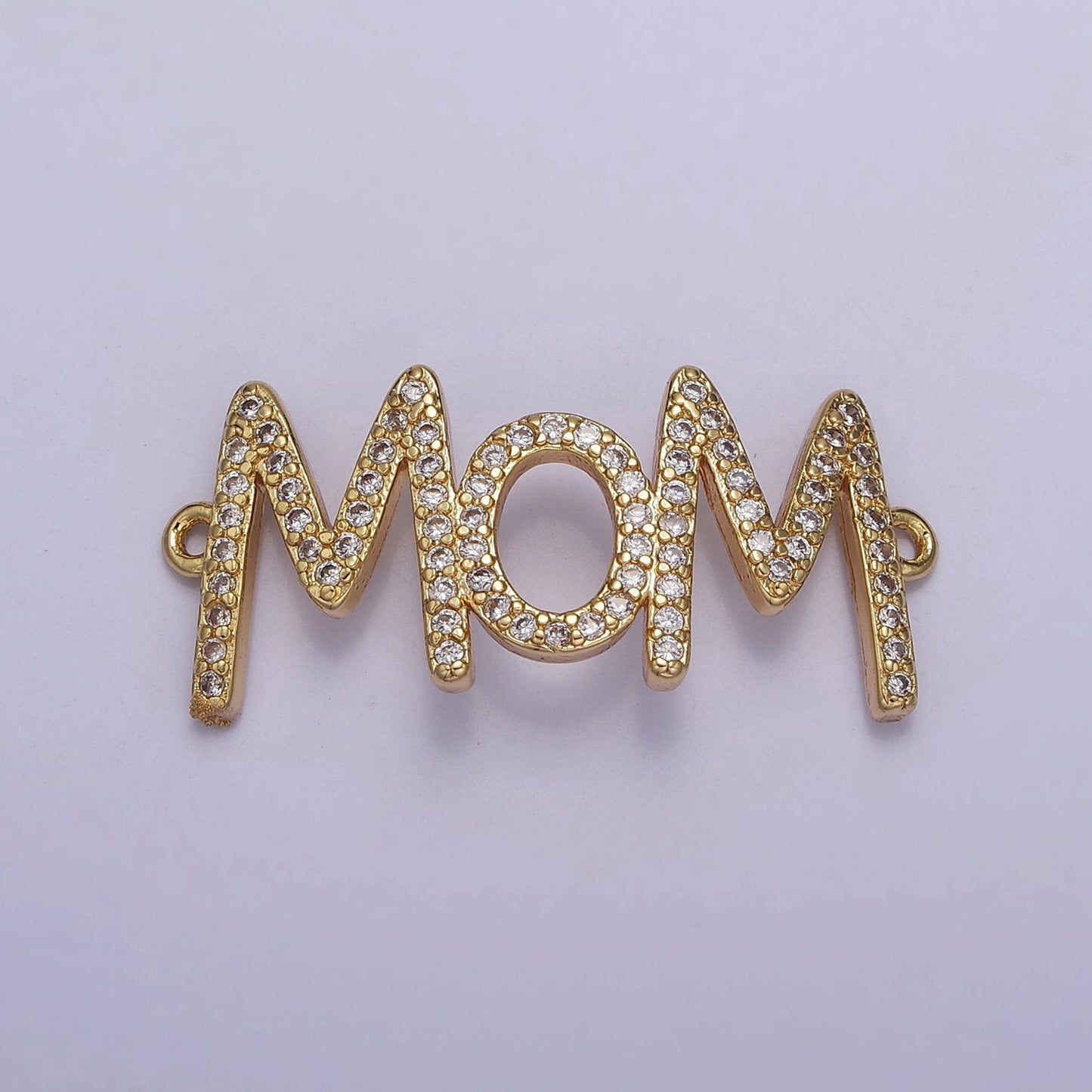 Cubic Mom Charm Connector Necklace Pendant 14k gold Filled Mother Mom Mama Link Connector for Bracelet Necklace Motherhood F164
