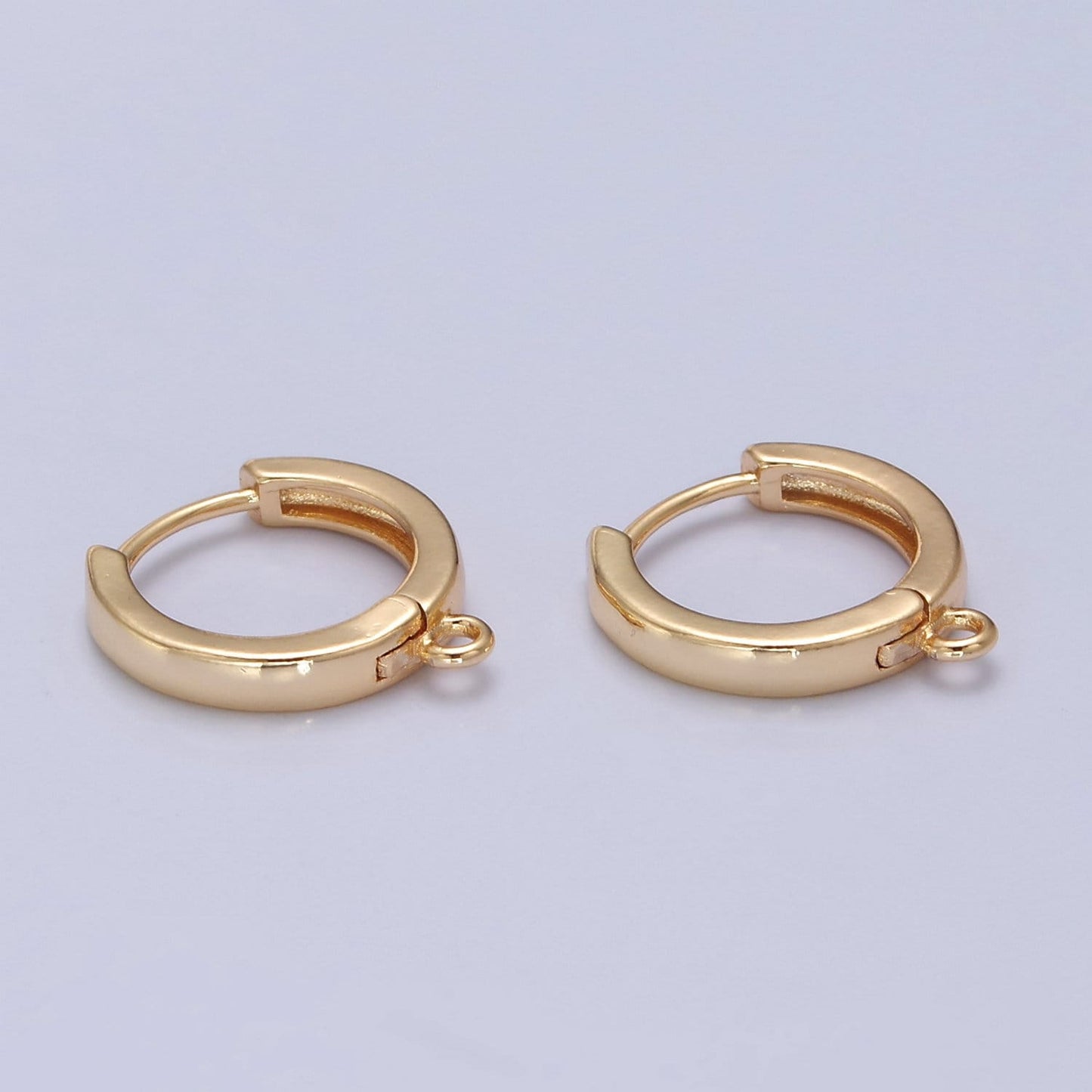 Gold Filled Earring Hoops Lever Back one touch w/ open link Lever Hoop earring Nickel free Lead Free for Earring Charm Making Findings L-675
