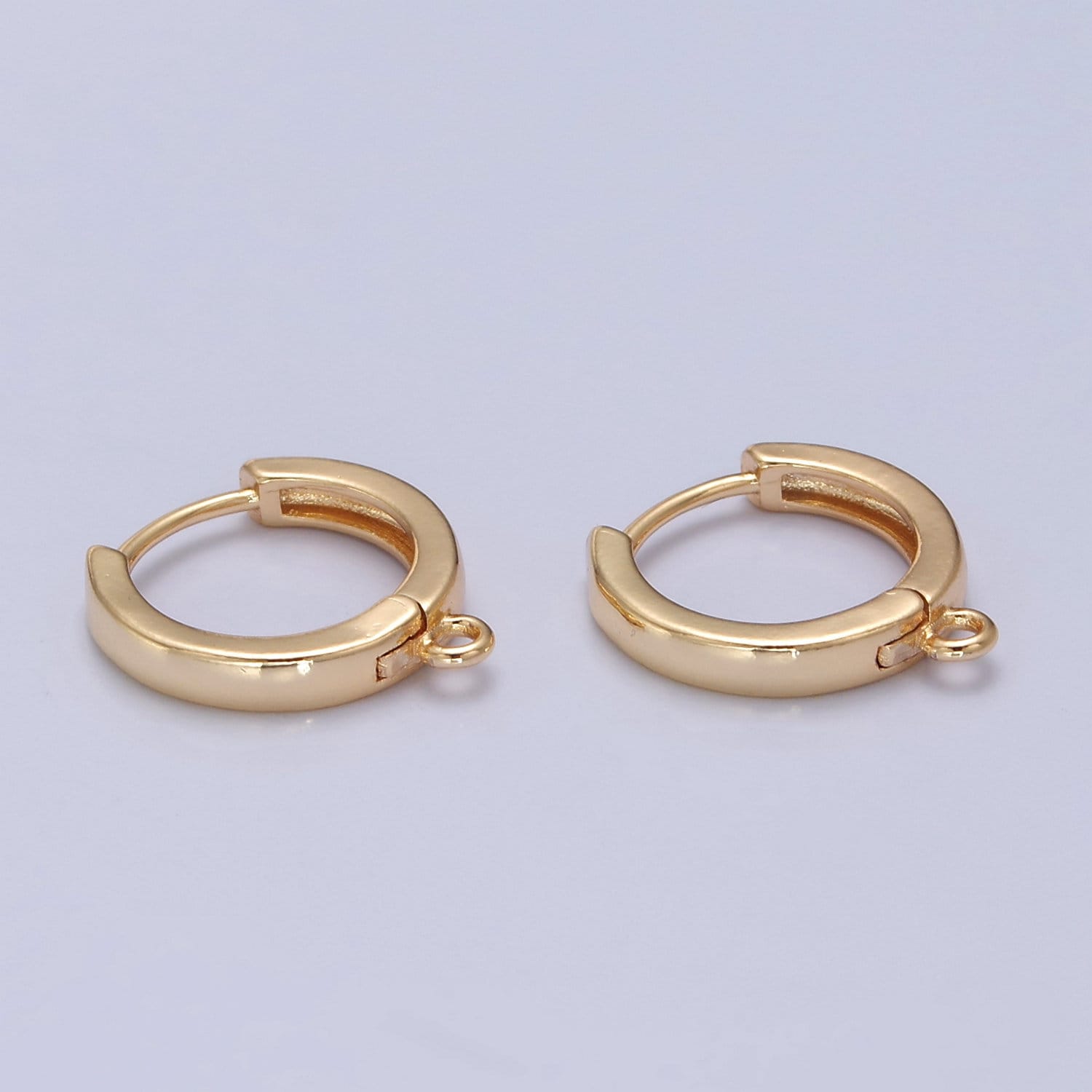 Gold Filled Earring Hoops Lever Back one touch w/ open link Lever Hoop earring Nickel free Lead Free for Earring Charm Making Findings L-675