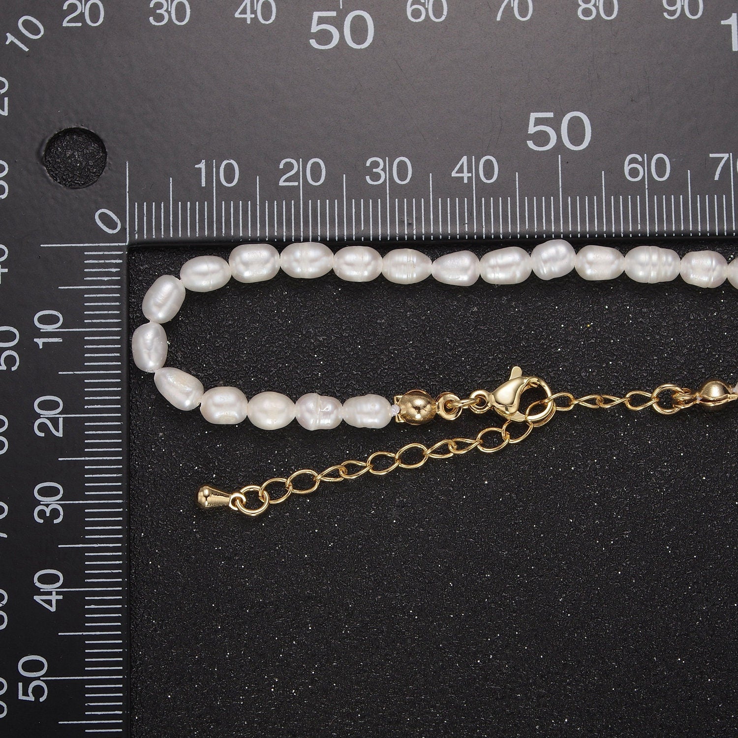Handmade 4.2mm Natural Freshwater Pearl 15" Necklace WA-867