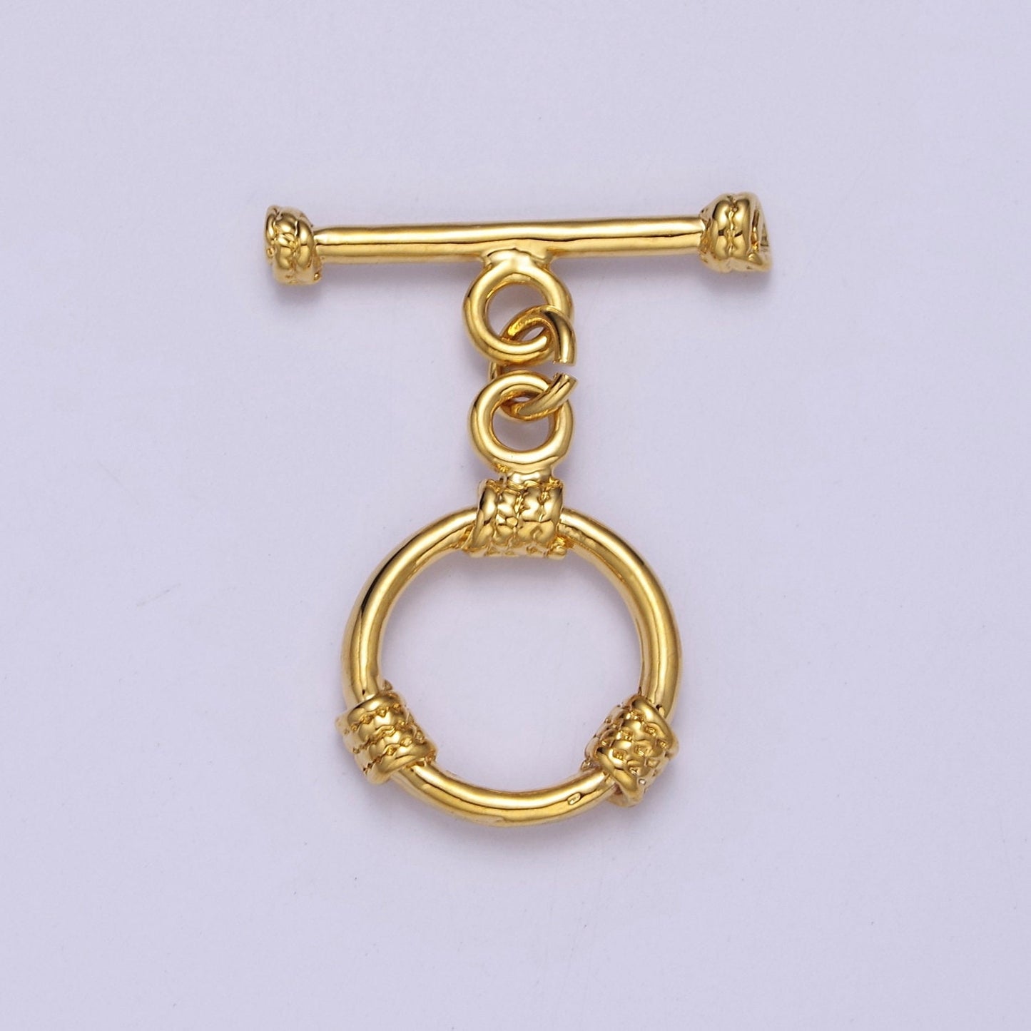 24k Gold Filled Round Toggle Clasp, Jewelry Clasp OT Clasp Findings L-693