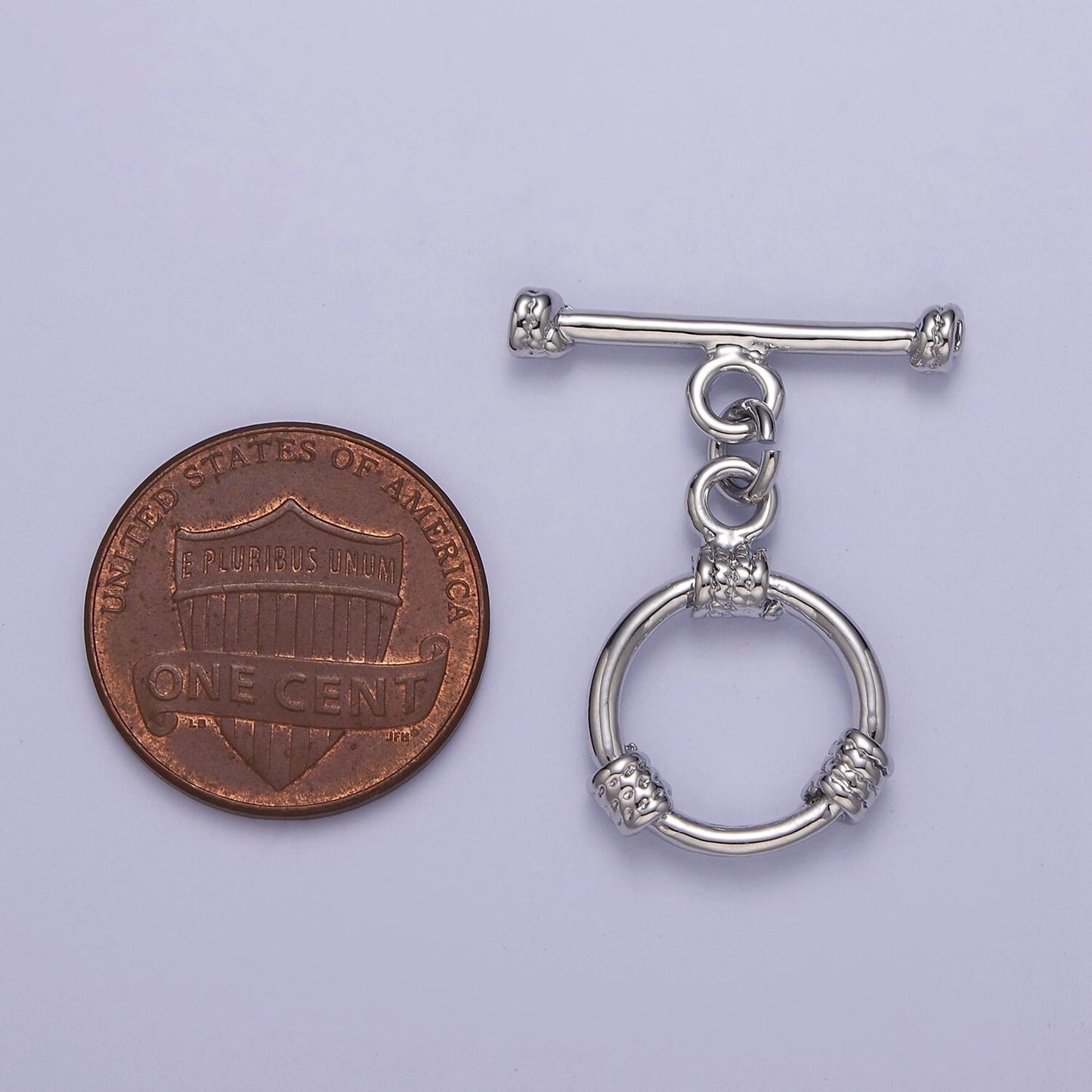 24k Gold Filled Round Toggle Clasp, Jewelry Clasp OT Clasp Findings L-693