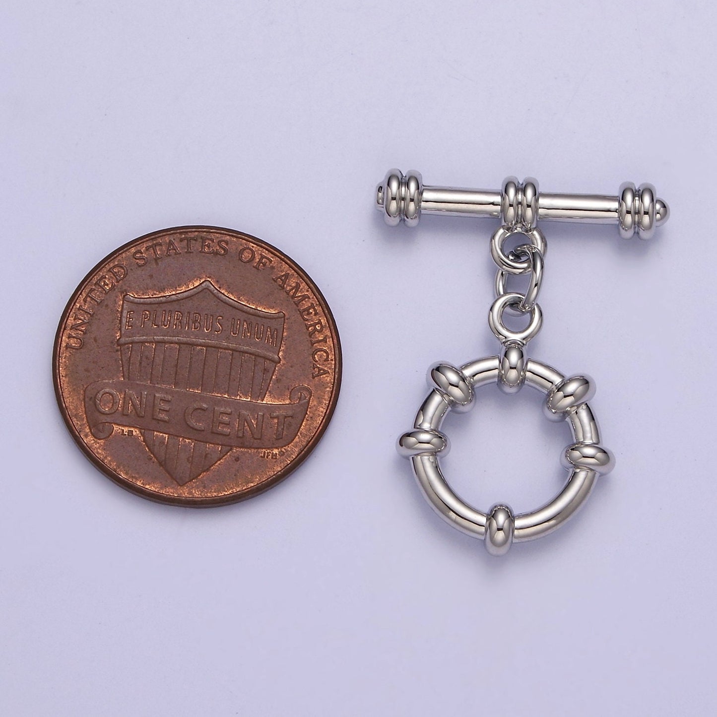 24k Gold Filled Round Toggle Clasp, Jewelry Clasp Sailor OT Clasp Findings L-690