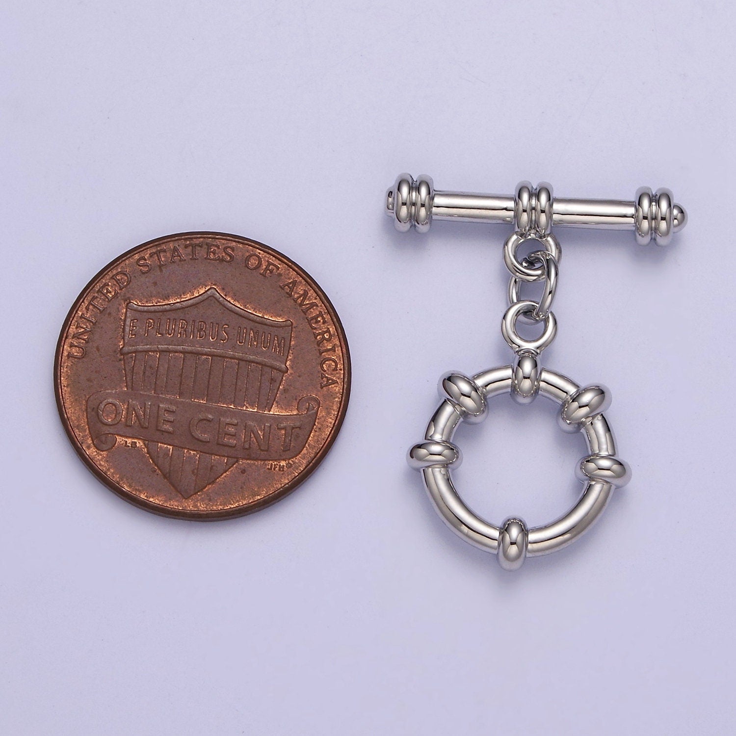 24k Gold Filled Round Toggle Clasp, Jewelry Clasp Sailor OT Clasp Findings L-690