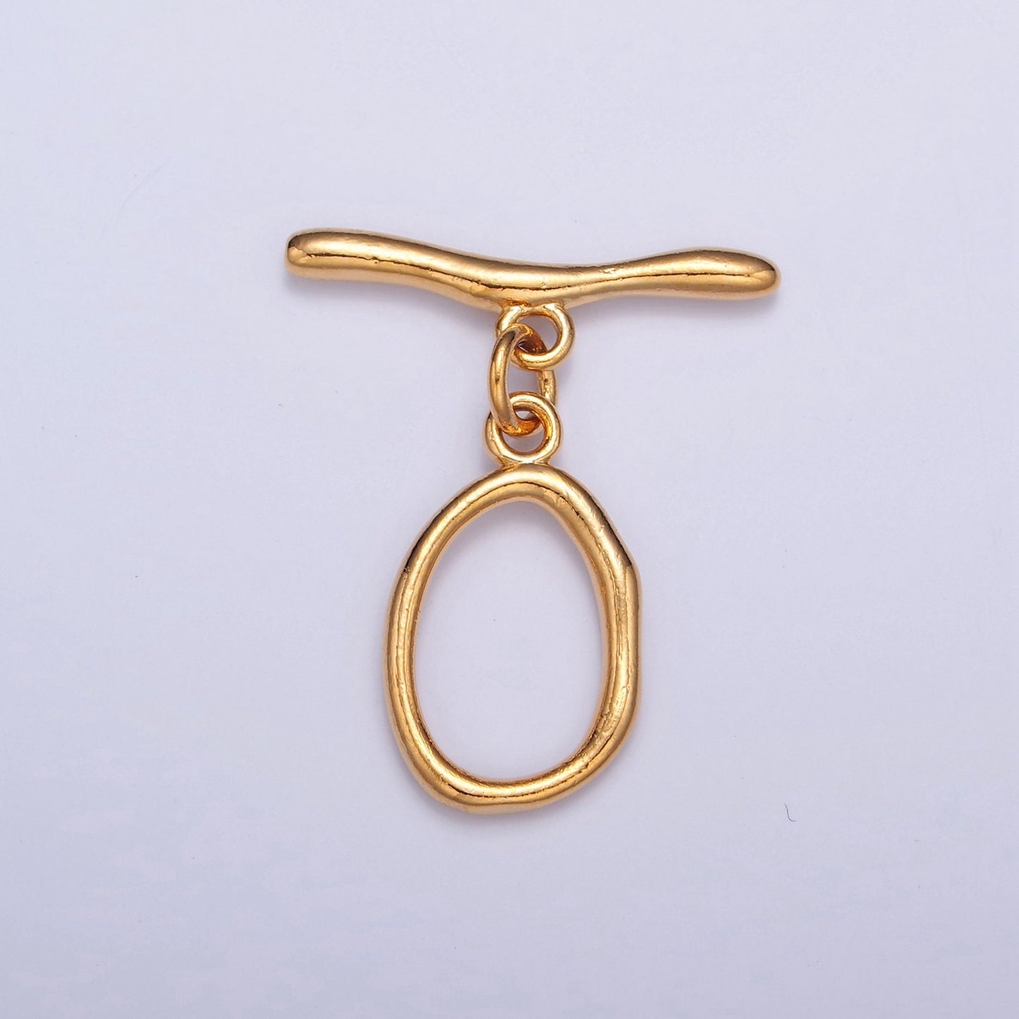 24K/14K Gold, White-Gold Filled Round Oval Toggle Clasps, Minimalist Gold & Silver Toggle Clasps For DIY Jewelry Making, L-756, L-757, L-758
