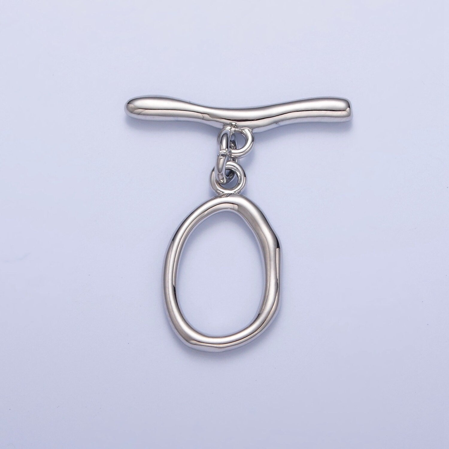 24K/14K Gold, White-Gold Filled Round Oval Toggle Clasps, Minimalist Gold & Silver Toggle Clasps For DIY Jewelry Making, L-756, L-757, L-758