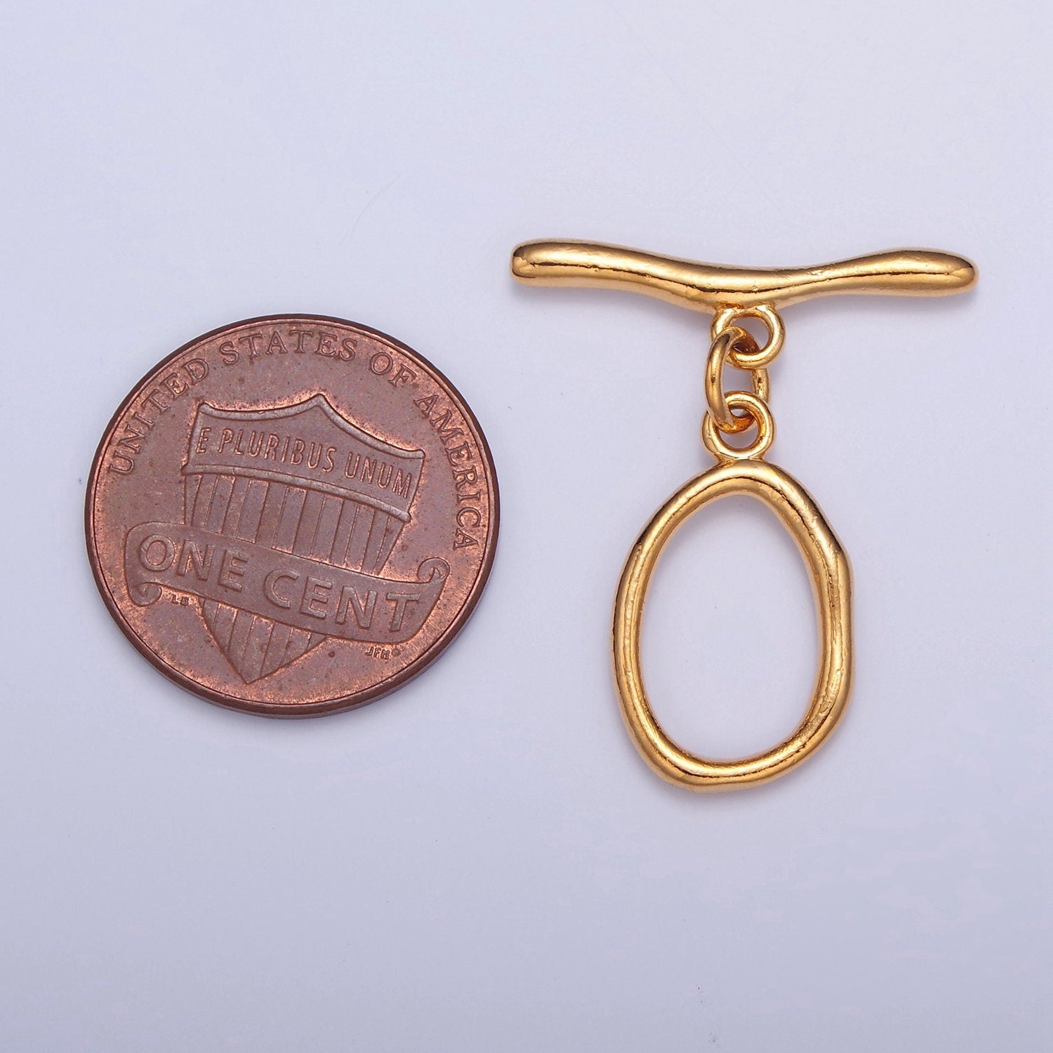 24K/14K Gold, White-Gold Filled Round Oval Toggle Clasps, Minimalist Gold & Silver Toggle Clasps For DIY Jewelry Making, L-756, L-757, L-758