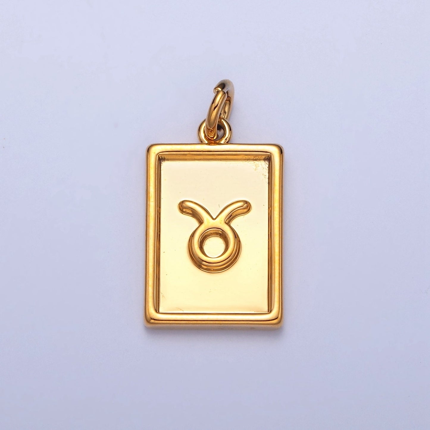 Small Rectangular Zodiac Charms 24k Gold-Filled Astrological Zodiac Signs, Zodiac Symbols, Birthday, Add on Horoscope Charm A1427-A1432