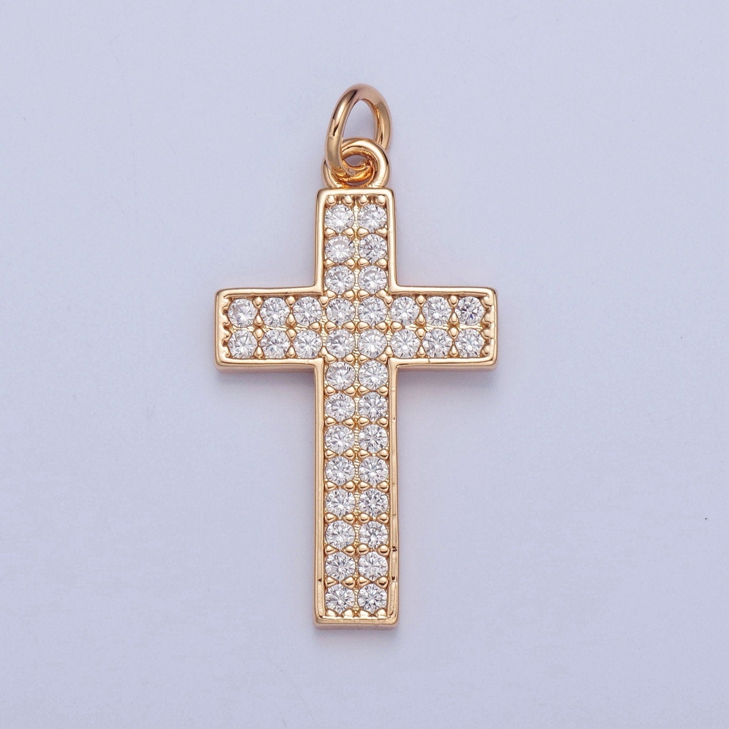 Cross Charm 16K Gold Filled Religious Pendant | X-018