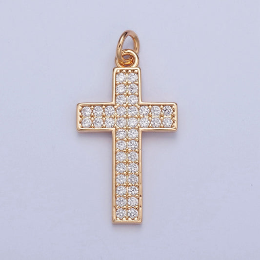 Cross Charm 16K Gold Filled Religious Pendant | X-018