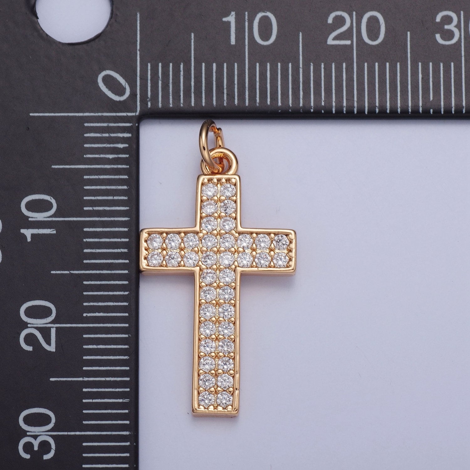 Cross Charm 16K Gold Filled Religious Pendant | X-018