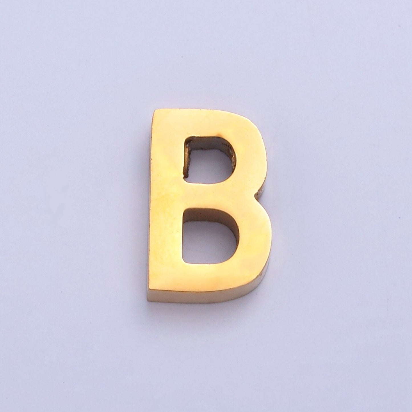 24K Gold Filled Stainless Steel Minimalist Initial Letters Pendant Wholesale Jewelry Supply Personalized Alphabet Charm | A1669-A1681
