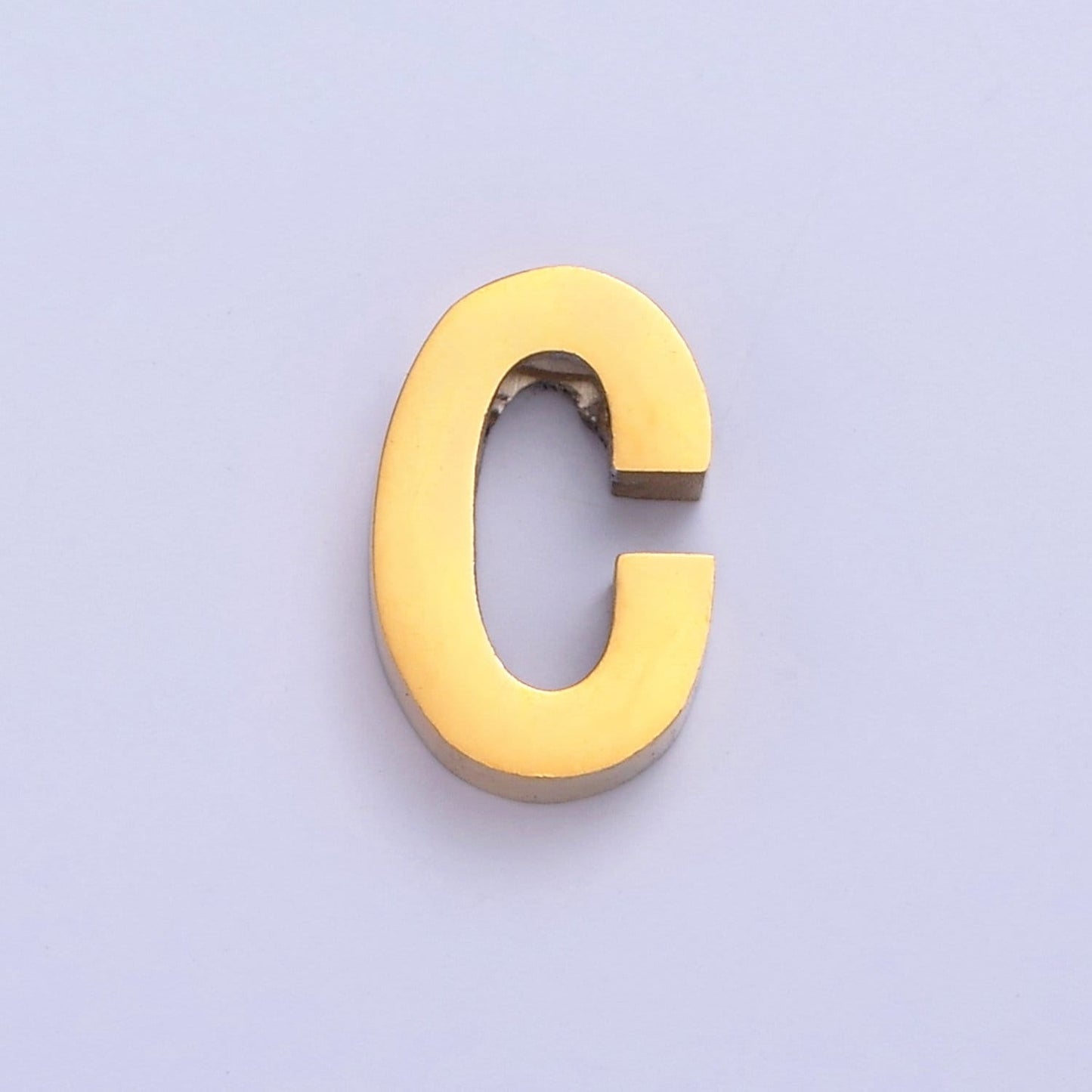 24K Gold Filled Stainless Steel Minimalist Initial Letters Pendant Wholesale Jewelry Supply Personalized Alphabet Charm | A1669-A1681