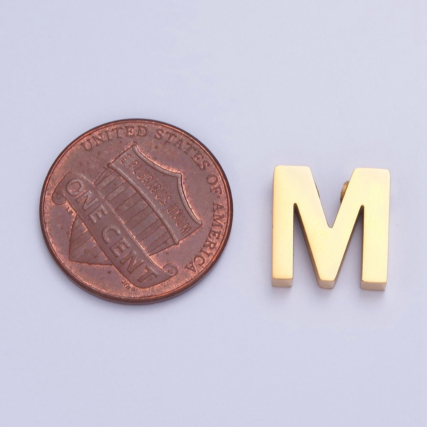 24K Gold Filled Stainless Steel Minimalist Initial Letters Pendant Wholesale Jewelry Supply Personalized Alphabet Charm | A1669-A1681