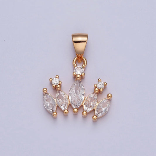 18K Gold Plated The Ankh Micro Pave CZ Stone for Religious Minimalist Layering Pendant | X-360