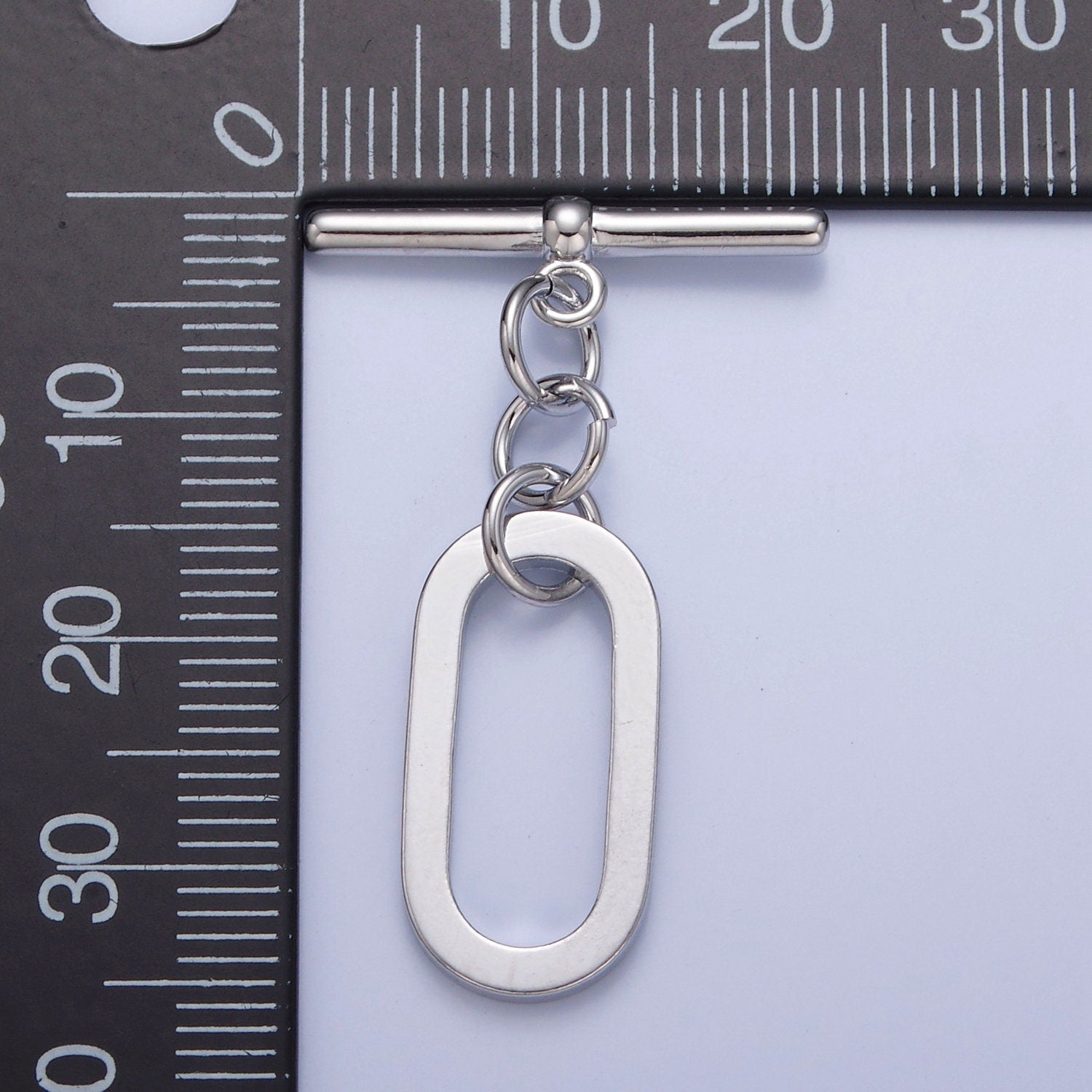 Gold Filled Long Oval Toggle Clasps, Minimalist Gold & Silver Toggle Clasps For DIY Jewelry Making, L-747