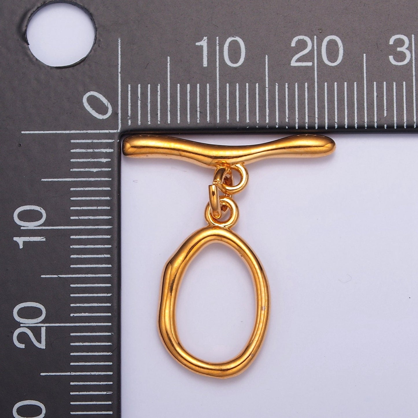 24K/14K Gold, White-Gold Filled Round Oval Toggle Clasps, Minimalist Gold & Silver Toggle Clasps For DIY Jewelry Making, L-756, L-757, L-758