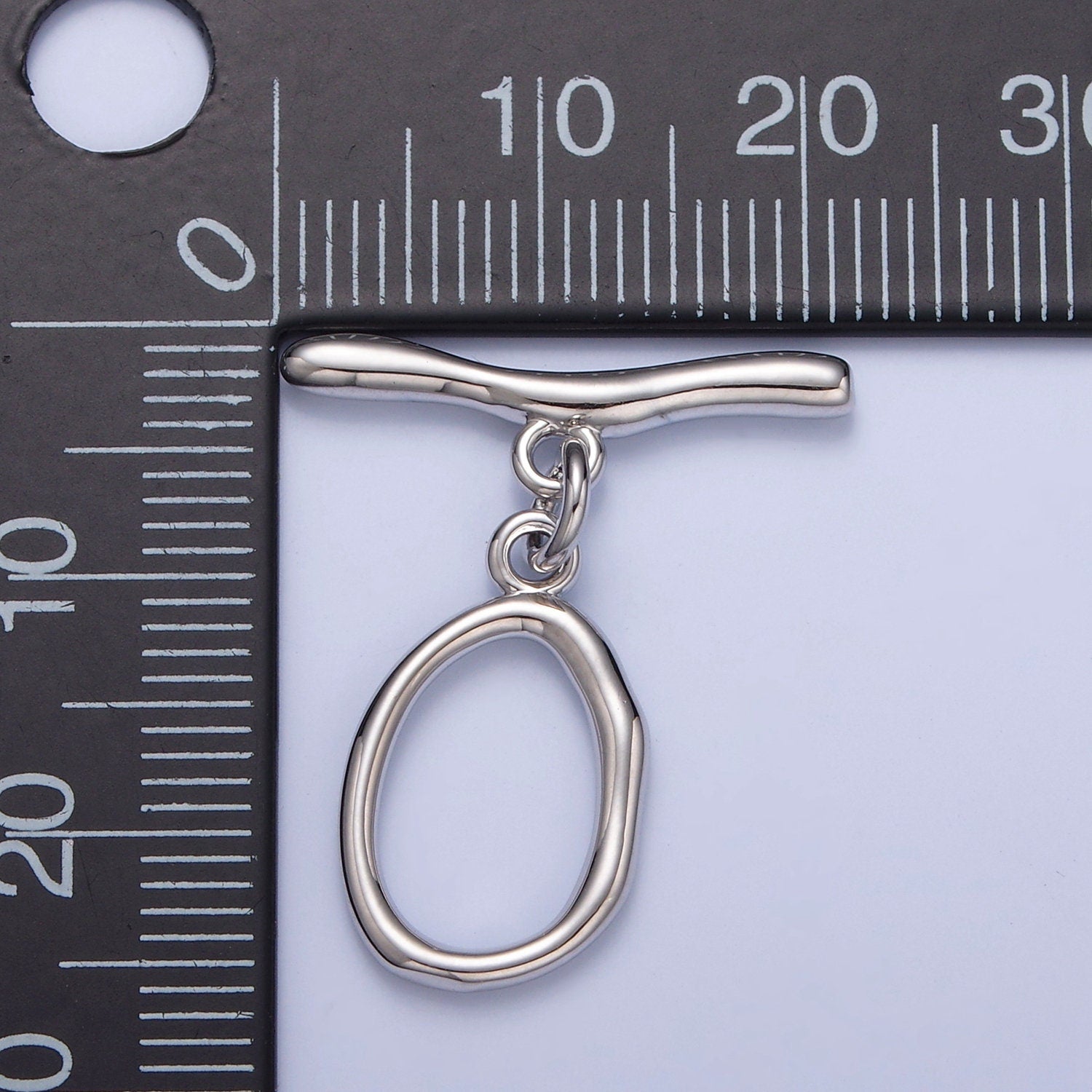 24K/14K Gold, White-Gold Filled Round Oval Toggle Clasps, Minimalist Gold & Silver Toggle Clasps For DIY Jewelry Making, L-756, L-757, L-758