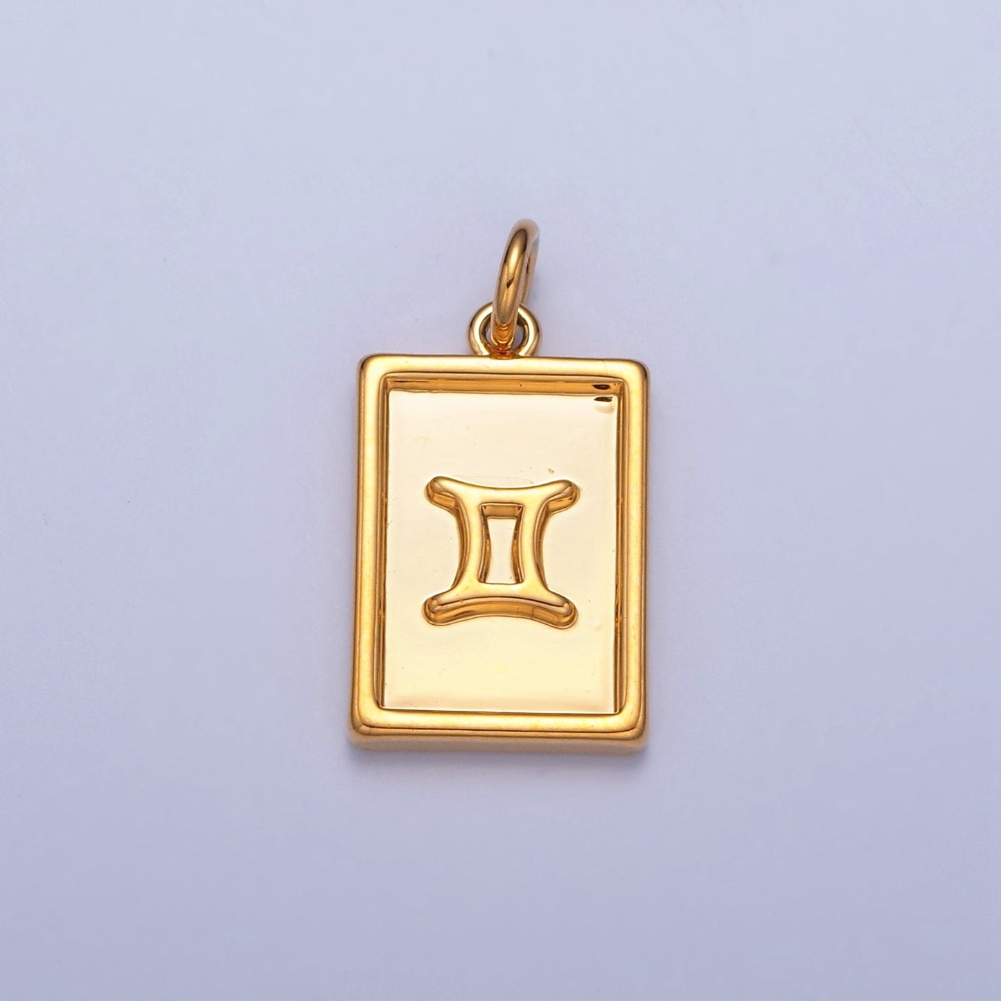 Small Rectangular Zodiac Charms 24k Gold-Filled Astrological Zodiac Signs, Zodiac Symbols, Birthday, Add on Horoscope Charm A1427-A1432