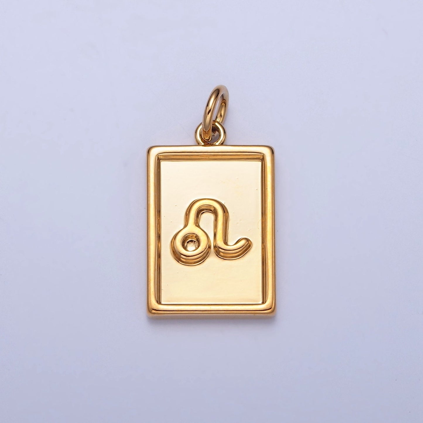 Small Rectangular Zodiac Charms 24k Gold-Filled Astrological Zodiac Signs, Zodiac Symbols, Birthday, Add on Horoscope Charm A1427-A1432