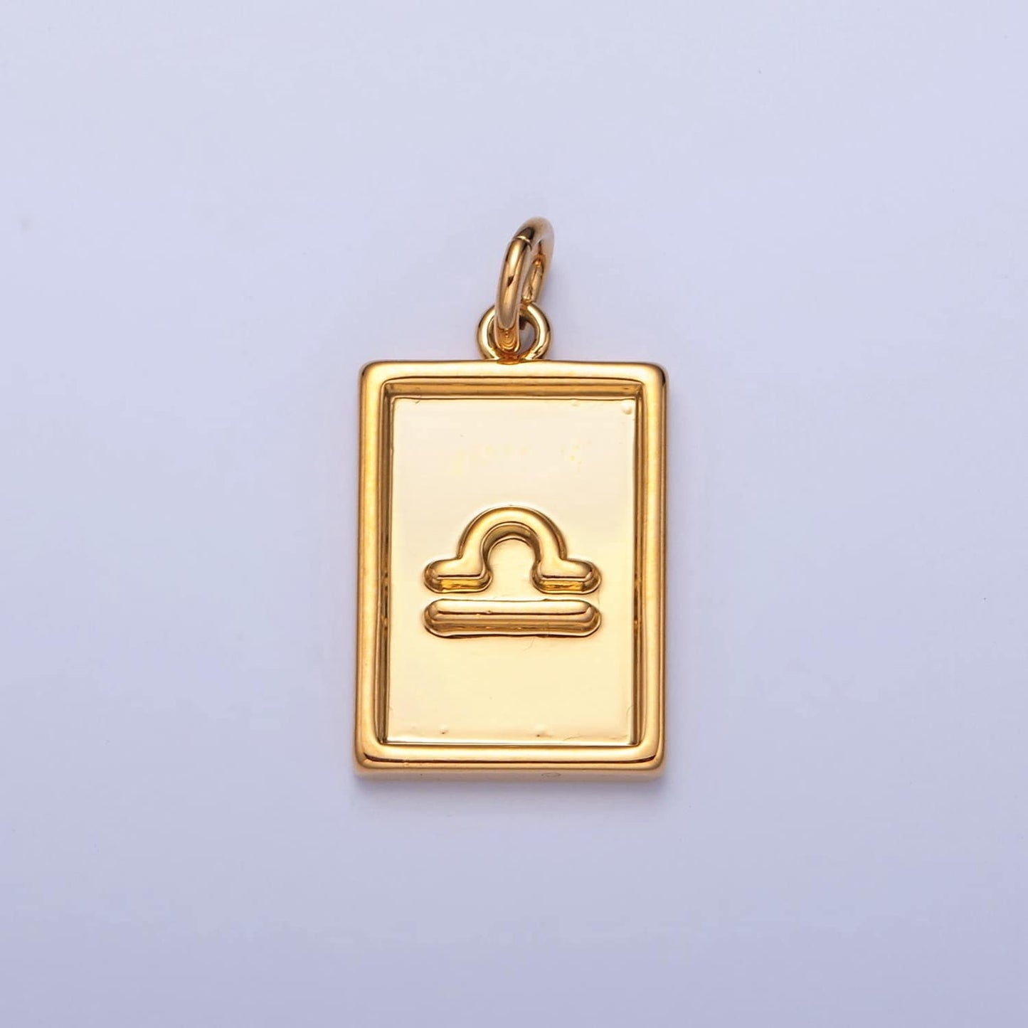 Small Rectangular Zodiac Charms 24k Gold-Filled Astrological Zodiac Signs, Zodiac Symbols, Birthday, Add on Horoscope Charm A1427-A1432