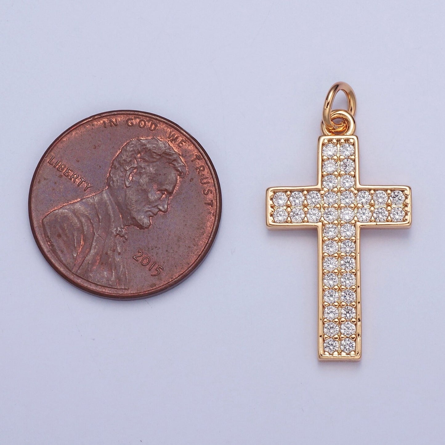 Cross Charm 16K Gold Filled Religious Pendant | X-018