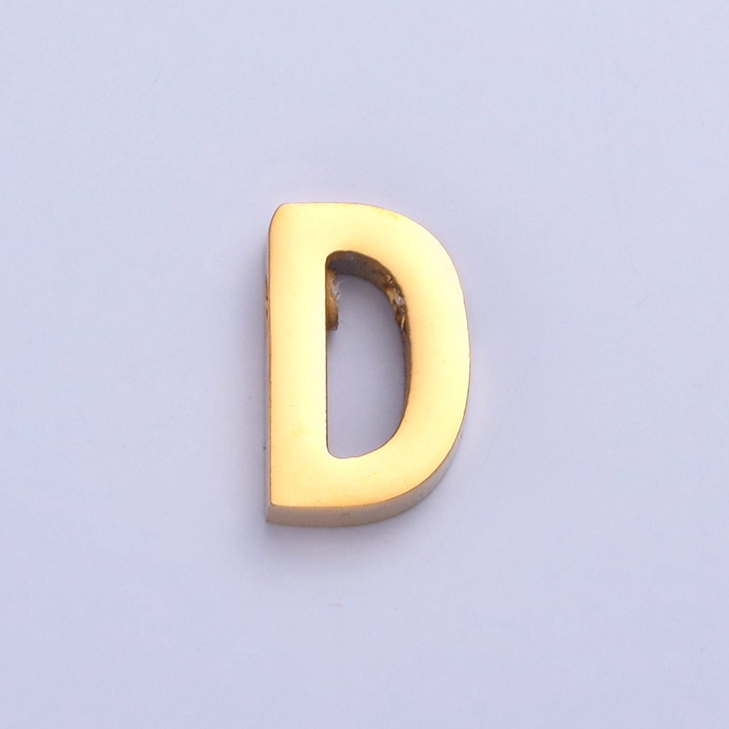 24K Gold Filled Stainless Steel Minimalist Initial Letters Pendant Wholesale Jewelry Supply Personalized Alphabet Charm | A1669-A1681
