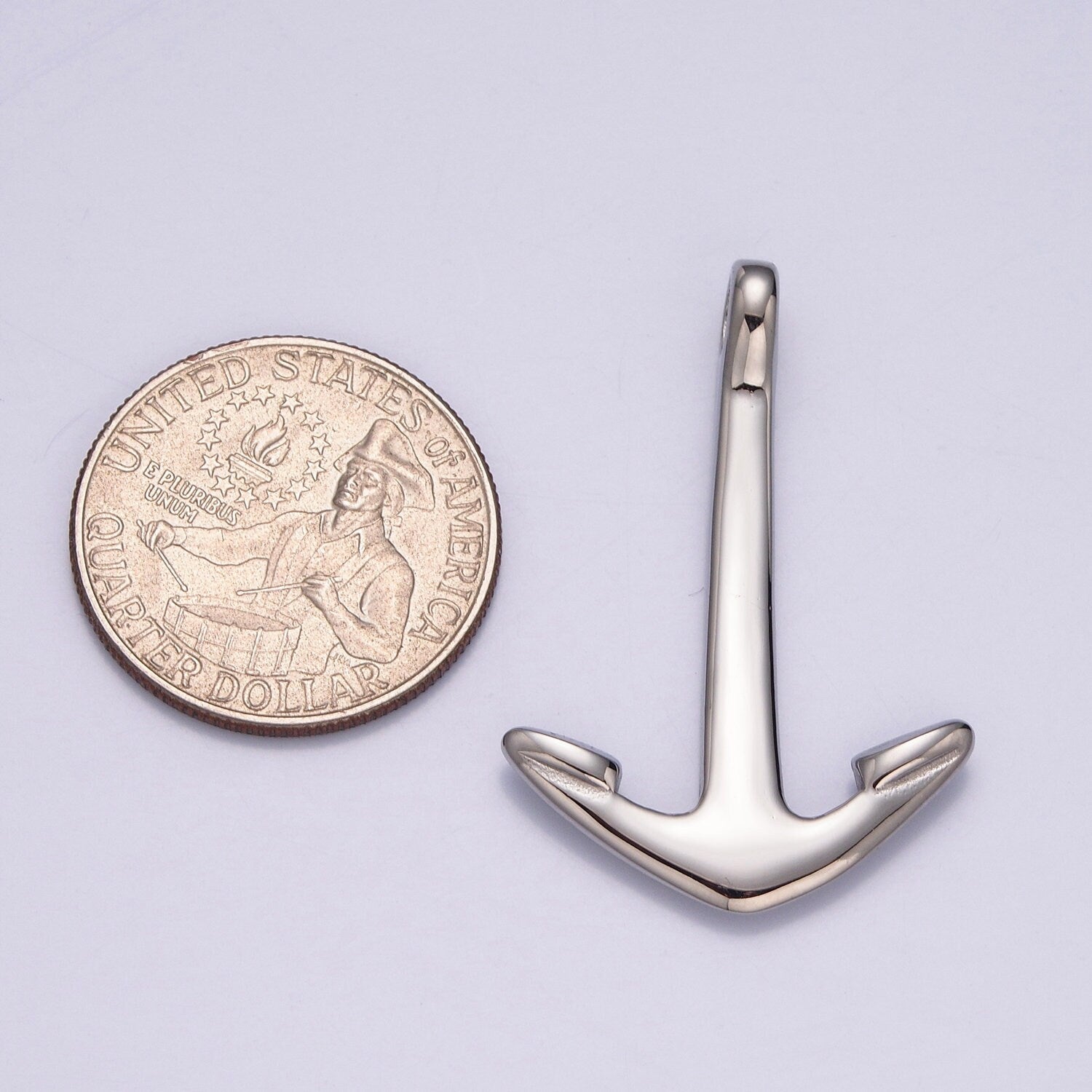 Stainless Steel Sea Anchor Arrows Pendant, Gold Silver Anchor at Sea Charm, for DIY Charms Bracelet | X-629, X-630