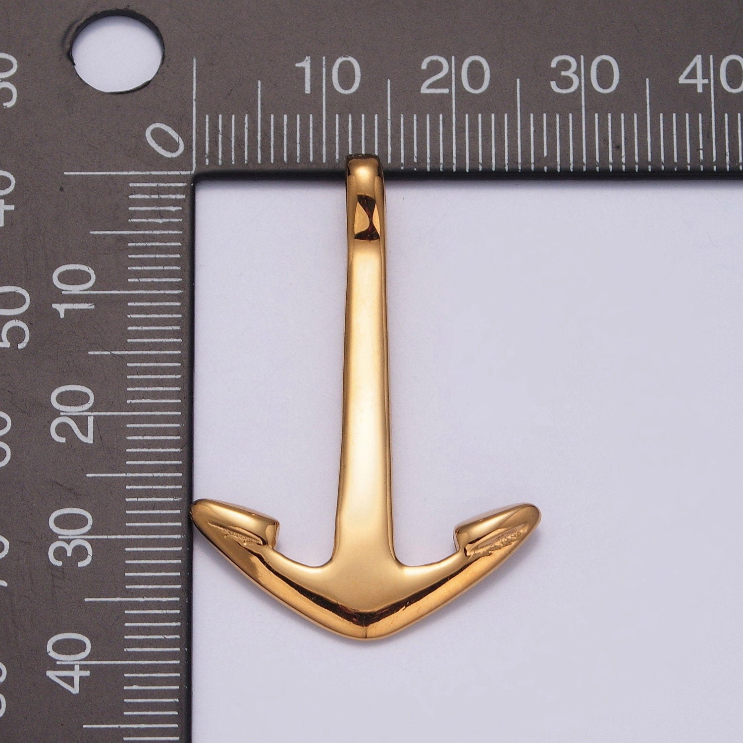 Stainless Steel Sea Anchor Arrows Pendant, Gold Silver Anchor at Sea Charm, for DIY Charms Bracelet | X-629, X-630