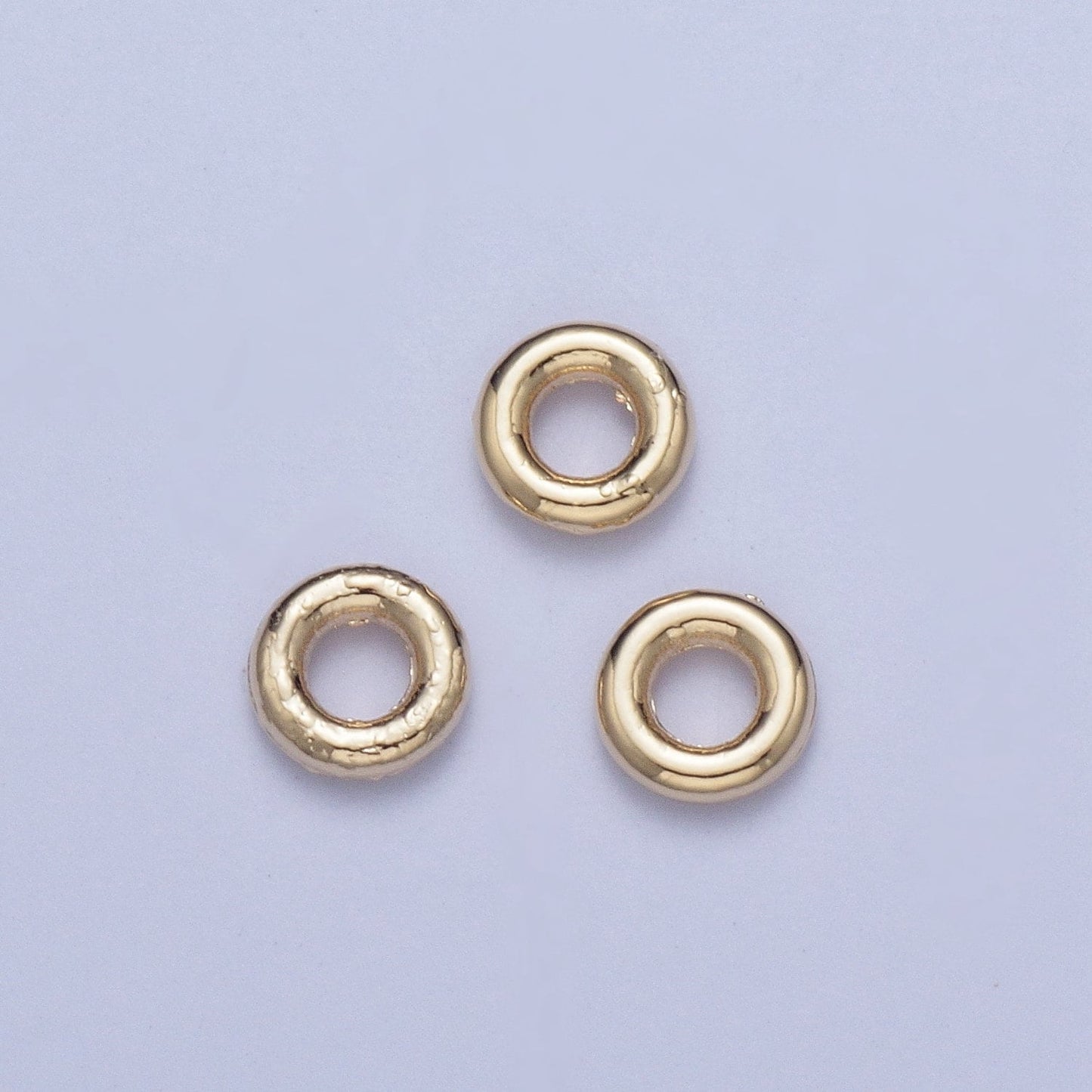19 gauge 24K Gold Plated Closed/Soldered Jump Rings (4 Sizes) for Jewelry Making | L-925~L-928
