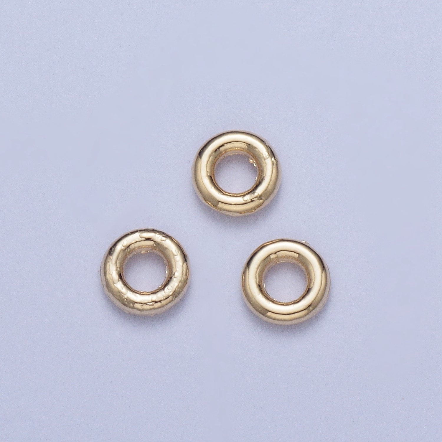 19 gauge 24K Gold Plated Closed/Soldered Jump Rings (4 Sizes) for Jewelry Making | L-925~L-928