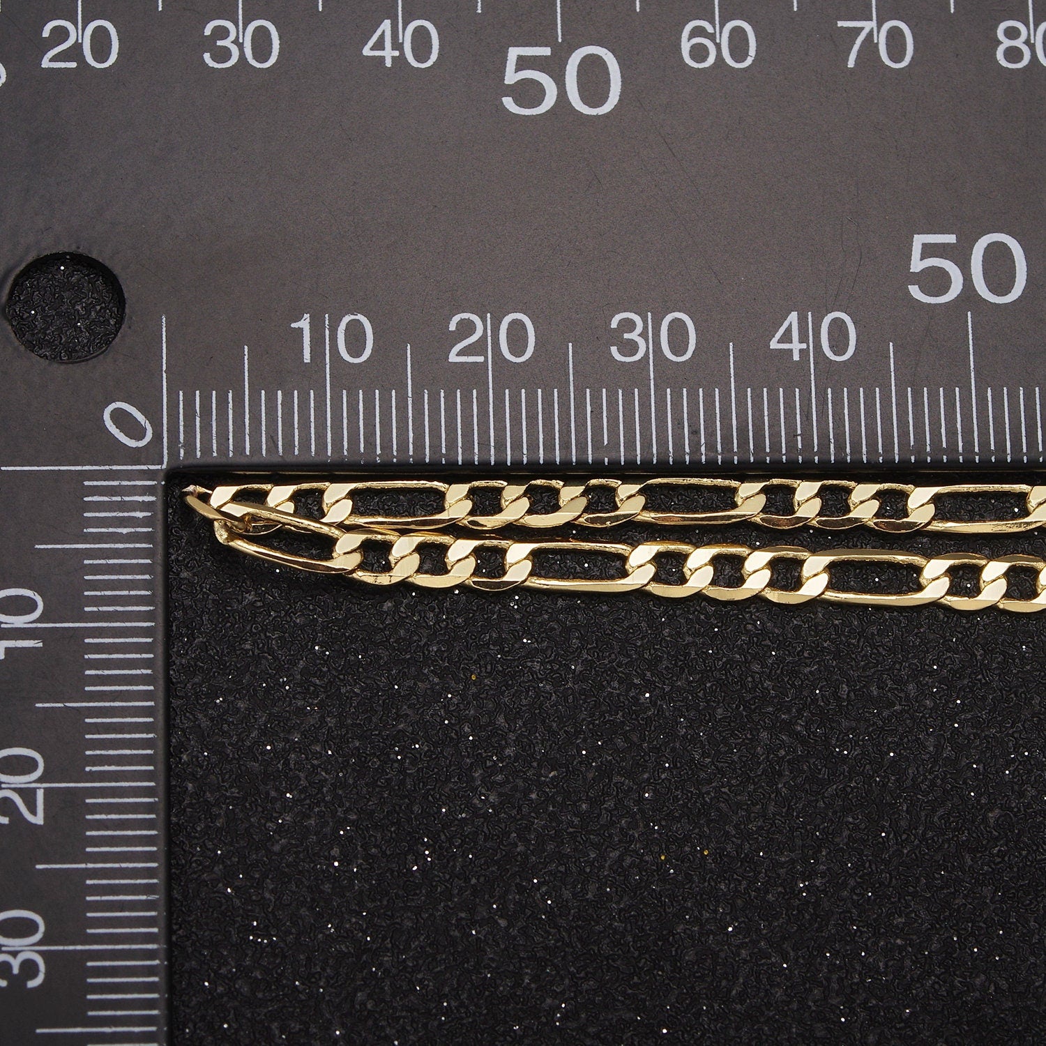 Unfinished Silver Plated 3.0mm Flat Figaro Chain by Yard, Wholesale Bulk Figaro Chain | ROLL-763