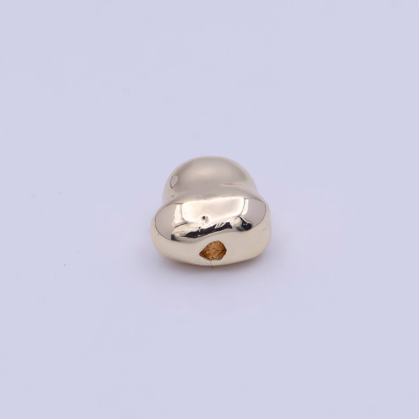 Tiny Abstract Geometric 8.4mm x 7.6mm Bead Spacer, 14K Gold Plated Abstract Bead Spacer for DIY Jewelry Making | B-123