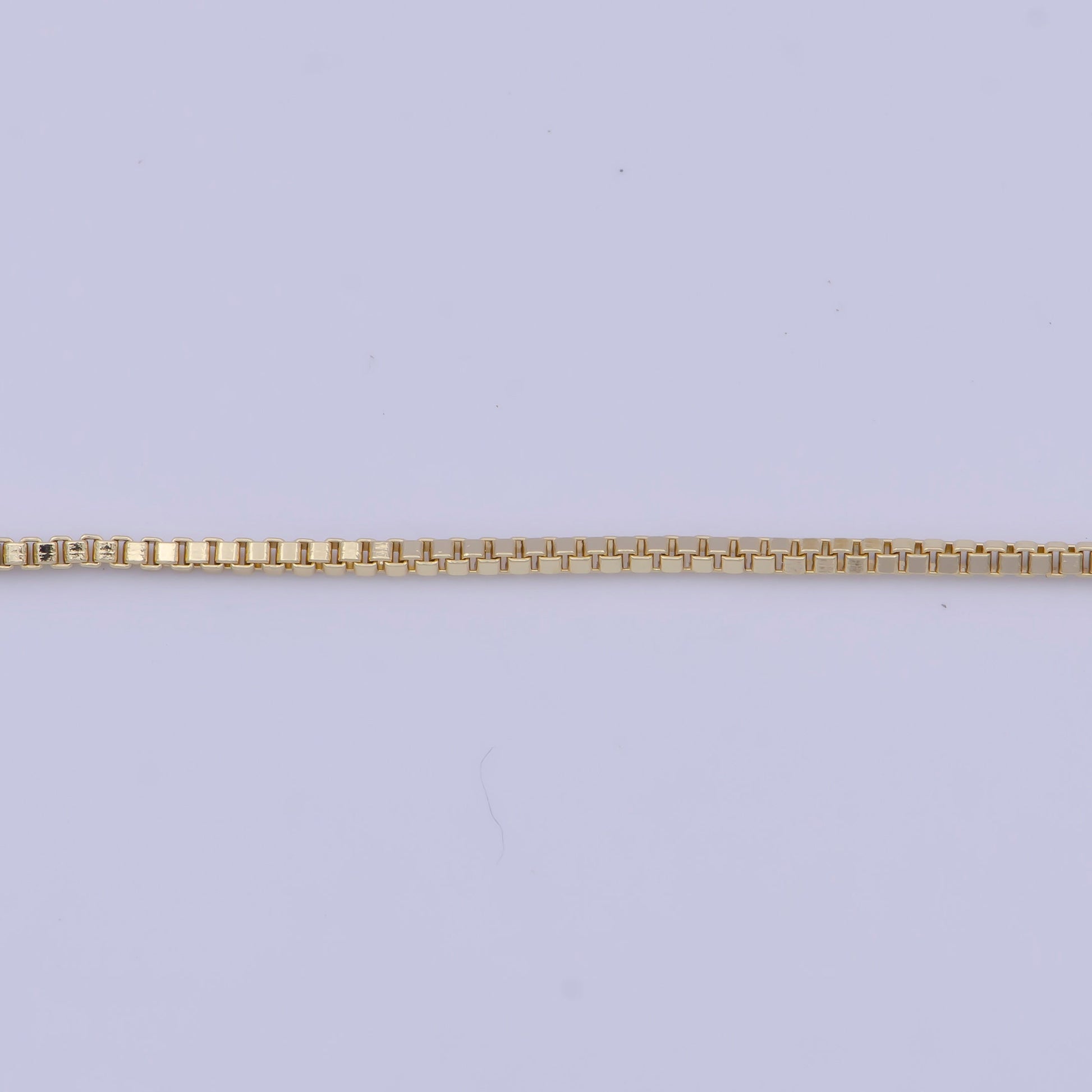 0.8mm Dainty Chain Box Necklace, 14k Gold Filled 18.0" or 20.0" Simple Box Link Ready to Wear Necklace | WA-1111