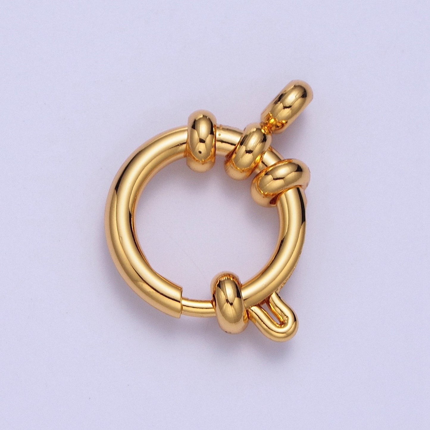 24K Gold Filled Sailor Clasp Large Spring Ring for Necklace Bracelet Finding | L-903, L-904