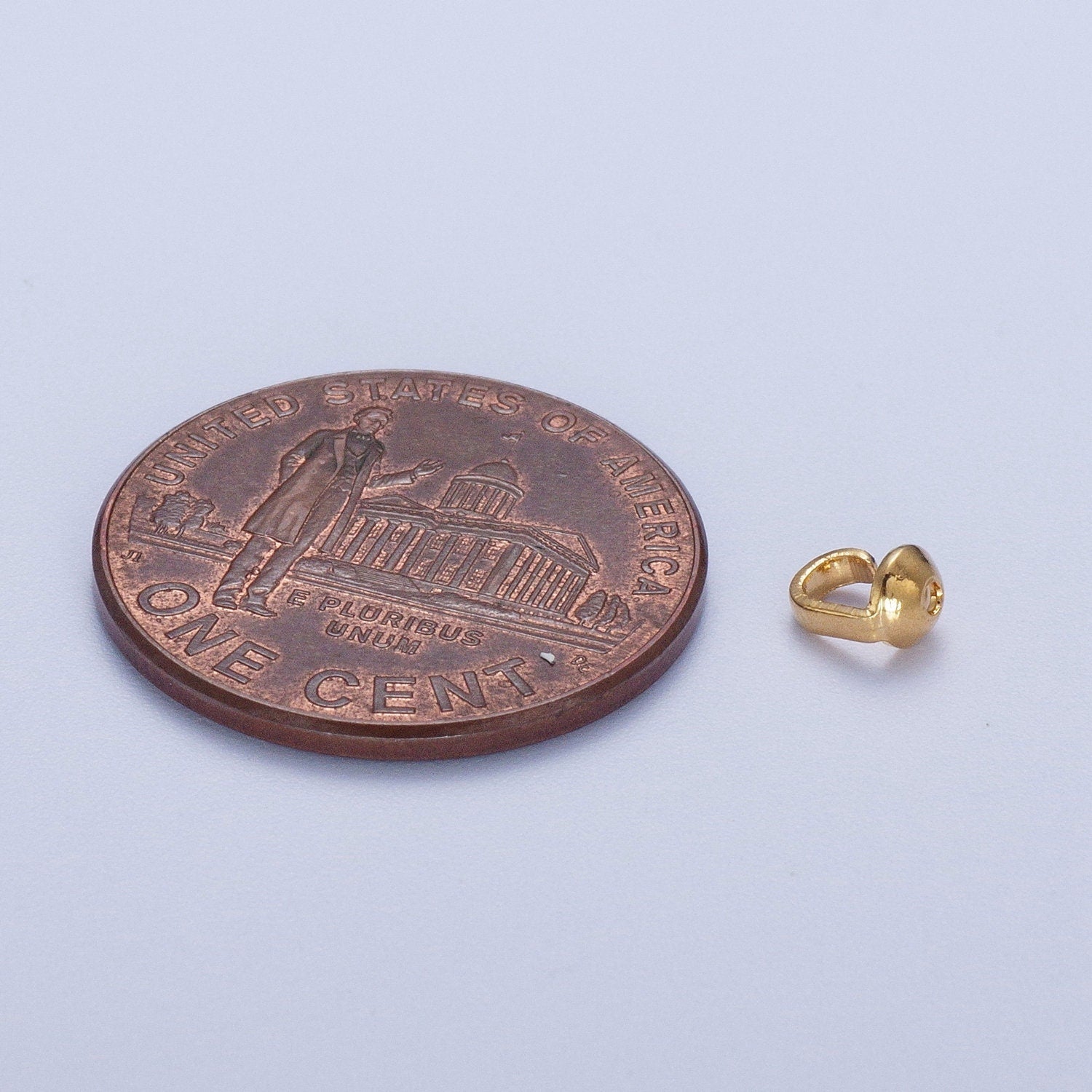 1 bag (50PCS) 4.8mm Gold Bead Tips, 24K Gold Filled Bead Tips Supply for Jewelry Making | K-031