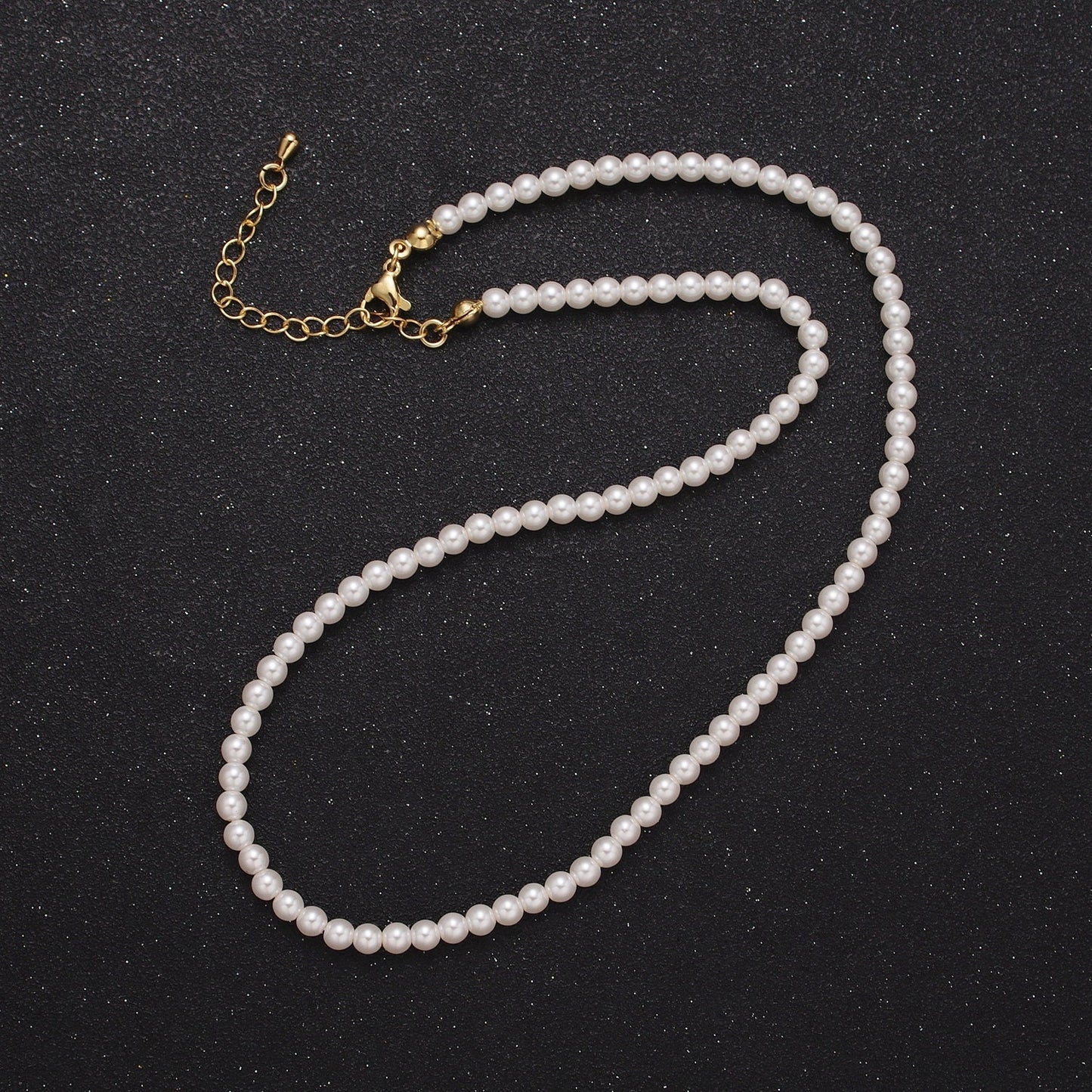 Elegant 17.0" + 2.0" Extender Shell Pearl Ready to Wear 24K Gold Plated/ Silver Necklaces | WA-1176~WA-1180