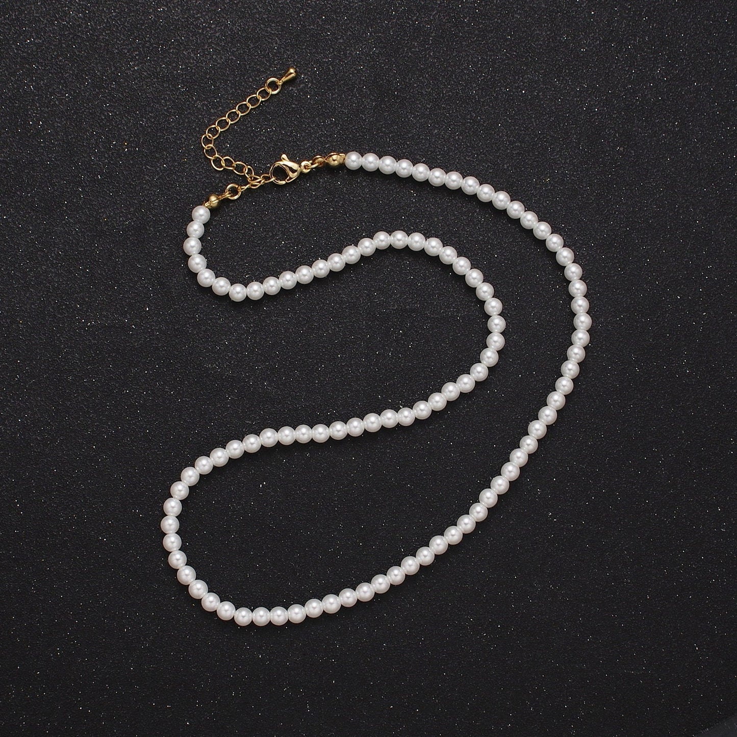 Elegant 17.0" + 2.0" Extender Shell Pearl Ready to Wear 24K Gold Plated/ Silver Necklaces | WA-1176~WA-1180