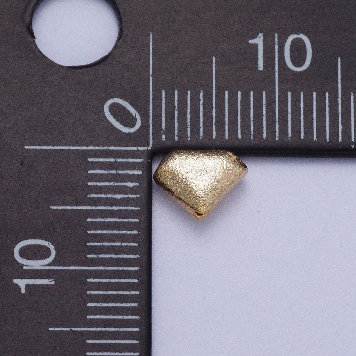 20x Matte Gold Plated Diamond Shape Spacer Bead Connector for Bracelet Necklace Component 5.4x7.4mm Bead Spacer BD-008