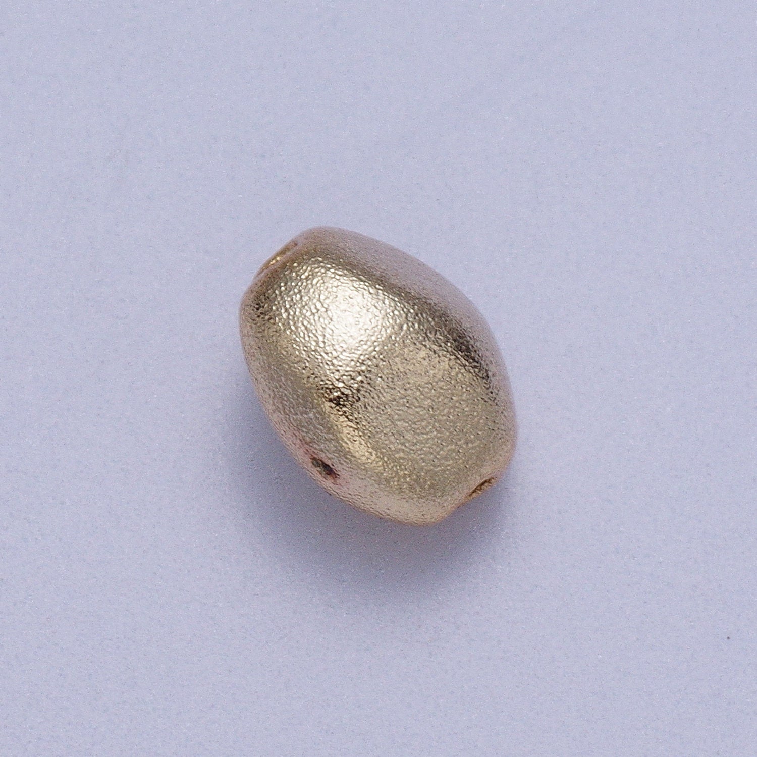 20x Matte Gold Plated Bean Shaped Spacer Bead Connector for Bracelet Necklace Component 7.1x6.3mm Bead Spacer BD-009