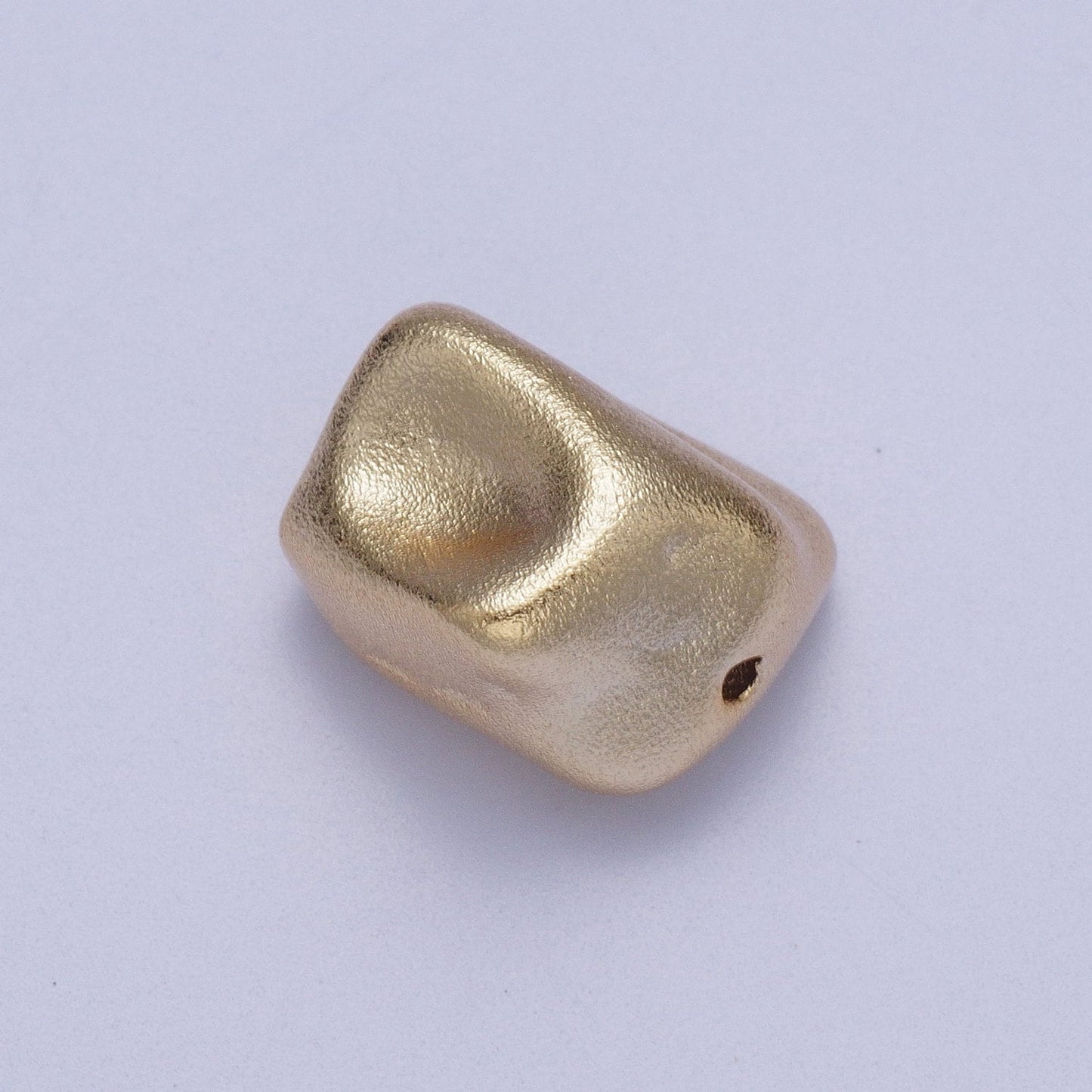 20x Matte Gold Plated Rectangle Shaped Spacer Bead Connector for Bracelet Necklace Component 13.4x8.2mm Bead Spacer BD-014
