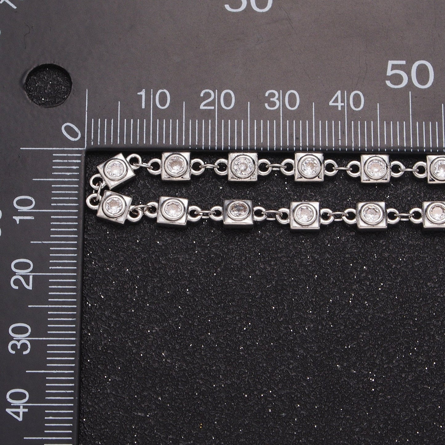 Gold Square Bezel Cut Chain Jewelry Silver Dainty Chain by Yard Geometric Jewelry DIY Jewelry Making Roll-874 Roll-873