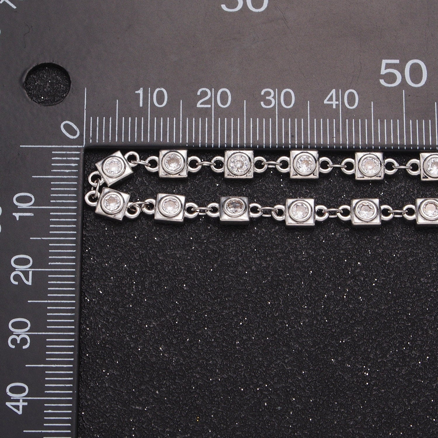 Gold Square Bezel Cut Chain Jewelry Silver Dainty Chain by Yard Geometric Jewelry DIY Jewelry Making Roll-874 Roll-873