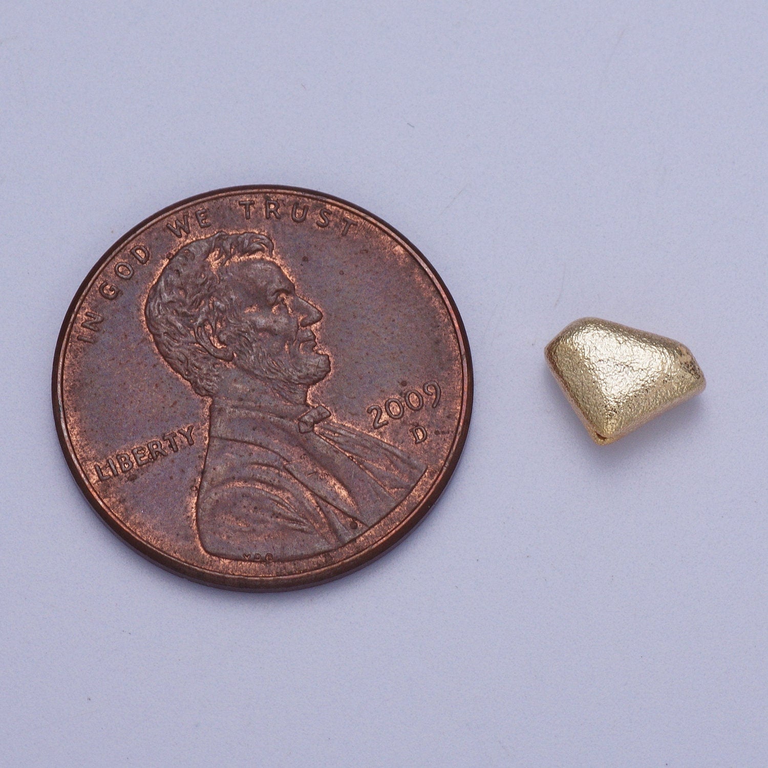 20x Matte Gold Plated Diamond Shape Spacer Bead Connector for Bracelet Necklace Component 5.4x7.4mm Bead Spacer BD-008