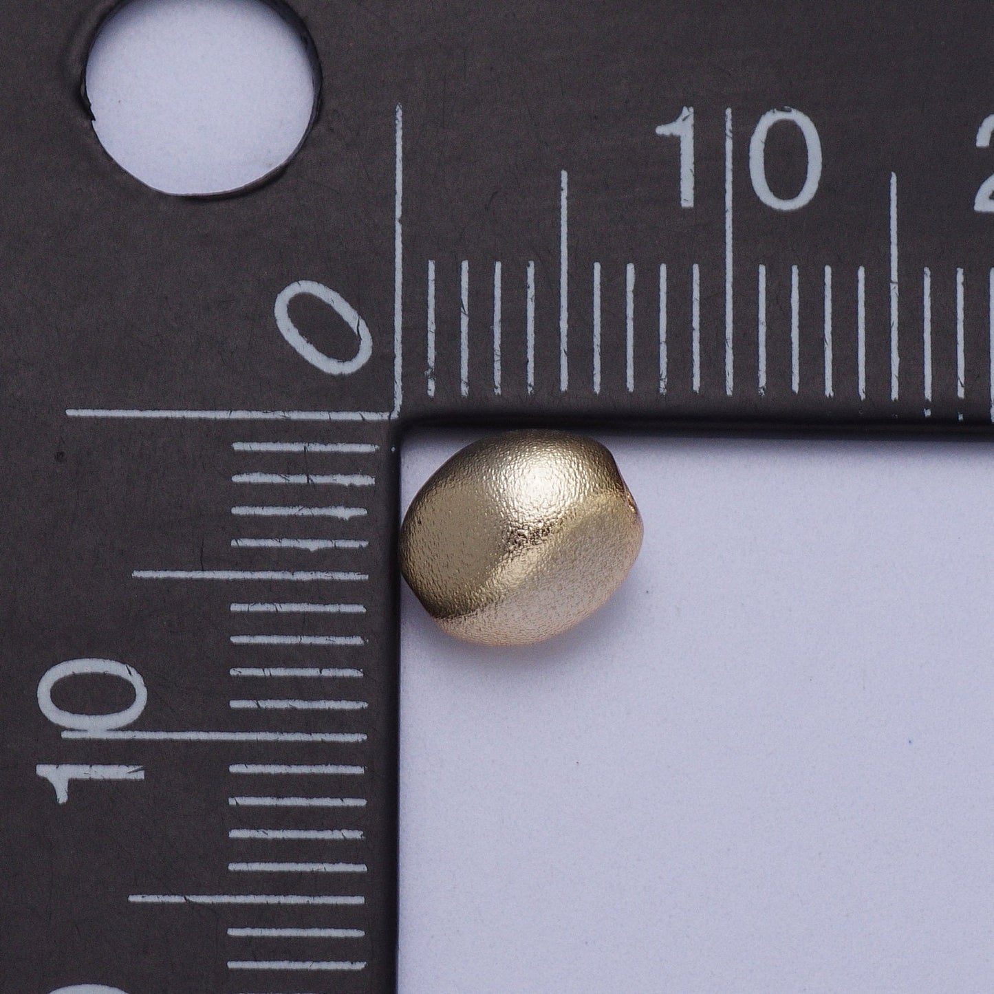20x Matte Gold Plated Bean Shaped Spacer Bead Connector for Bracelet Necklace Component 7.1x6.3mm Bead Spacer BD-009