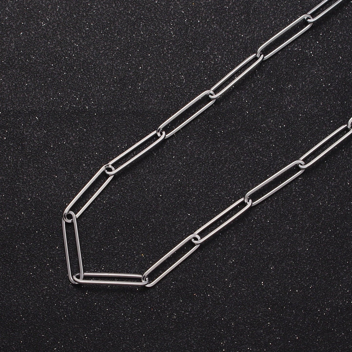 24K Gold Filled Minimalist Paper Clip Bulk Chain by Yard, 20.5mm x 4.4mm Gold & Silver Bulk Roll Chain | Roll-925, Roll-926