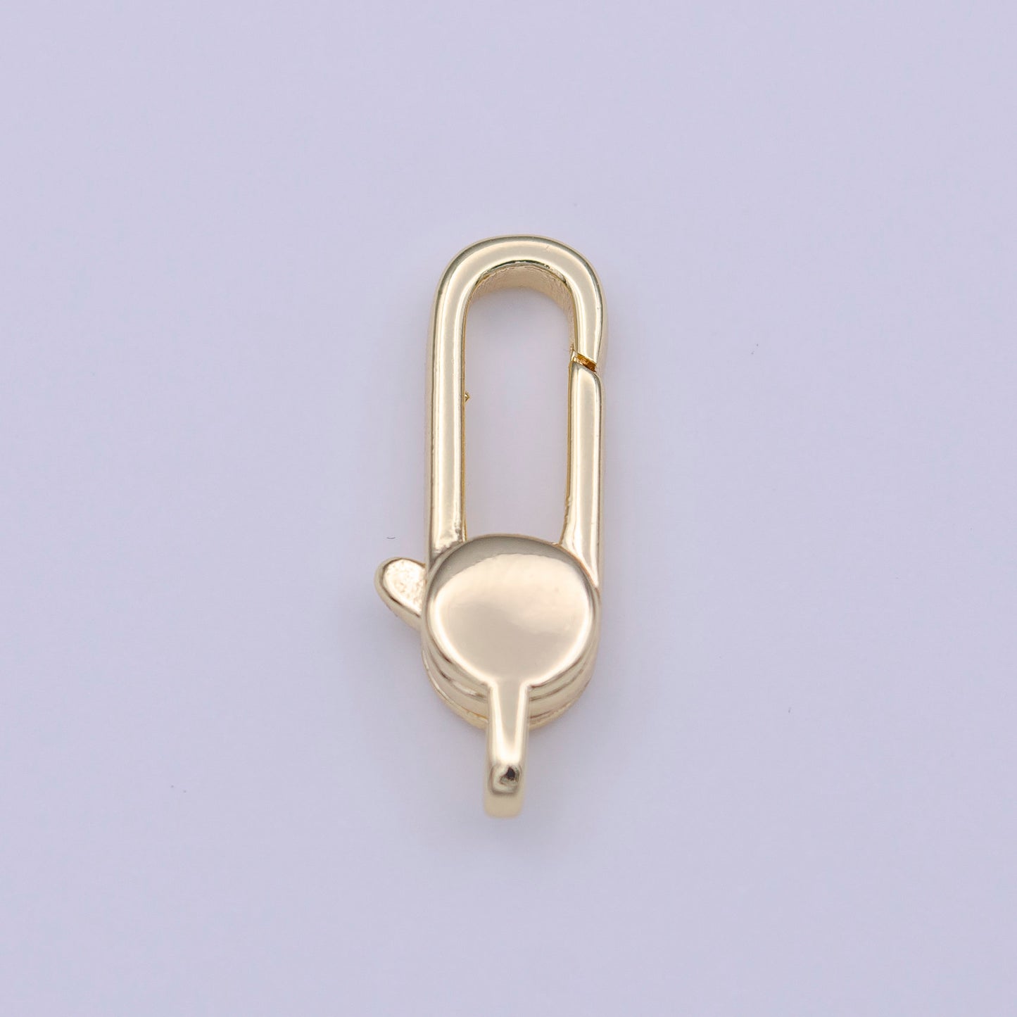 14K Gold Filled Clasp / Silver oval lobster claw clasp 18x7mm K246