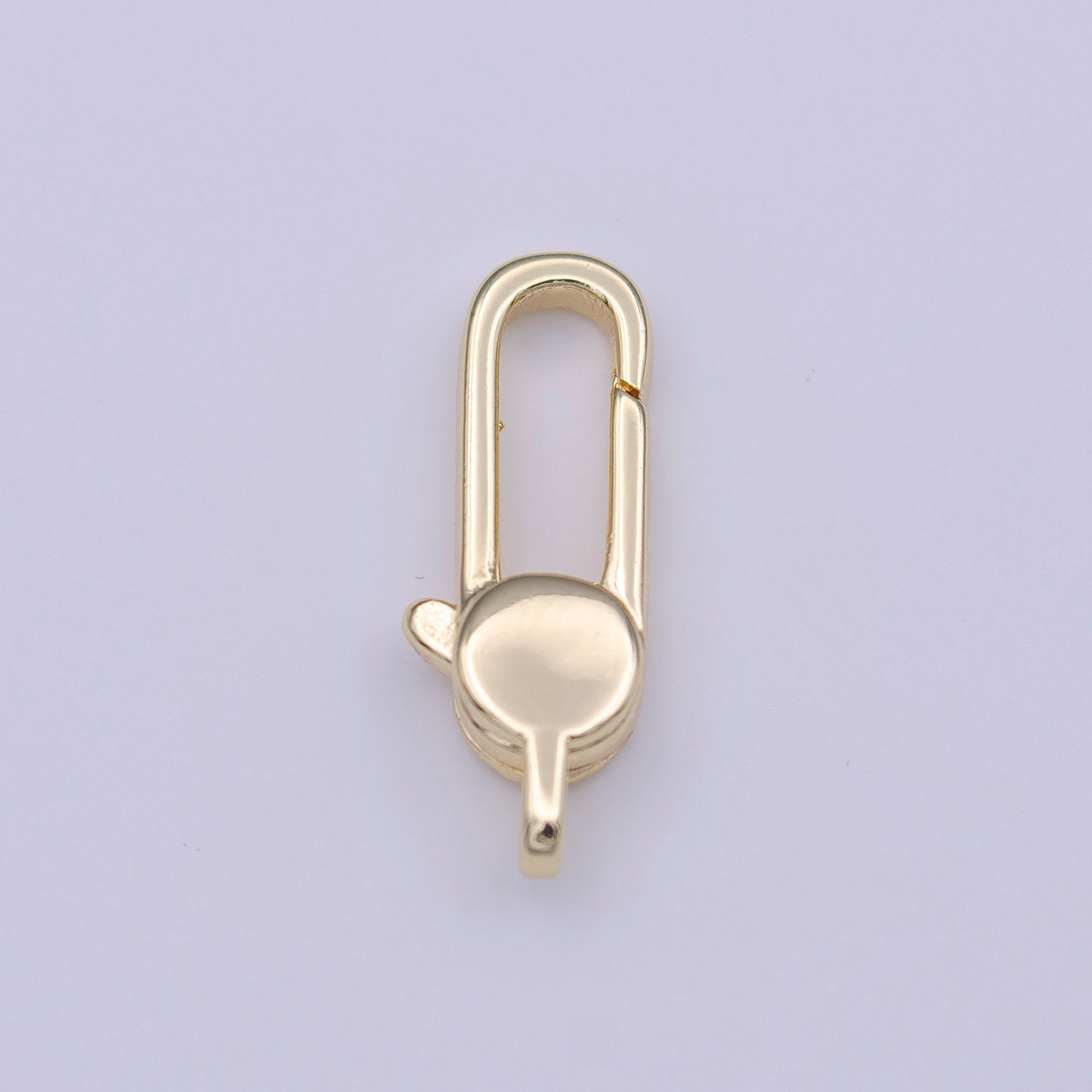 14K Gold Filled Clasp / Silver oval lobster claw clasp 18x7mm K246