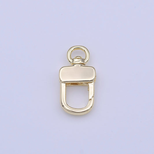 Small Gold Plated Parrot Clasp Charm Pendant Basic Component Clasp Swivel Lobster Clasps for Jewelry Making K248